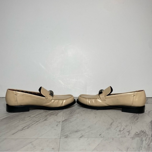 Franco Sarto Lizzy Tan Faux Leather Sparkle Loafer 8M - Picture 5 of 16